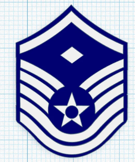 Mô hình cấp hiệu Không quân (Airforce Enlisted Ranks) in 3D - Image 7