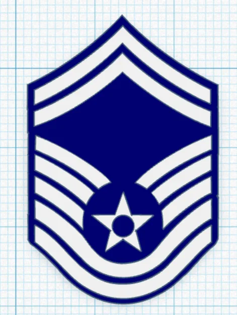 Mô hình cấp hiệu Không quân (Airforce Enlisted Ranks) in 3D - Image 8