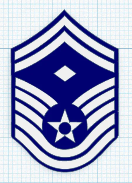 Mô hình cấp hiệu Không quân (Airforce Enlisted Ranks) in 3D - Image 9