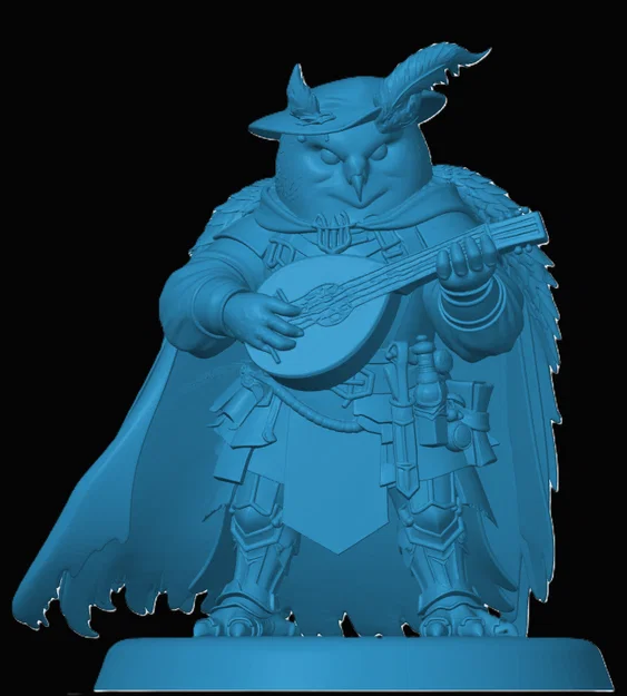 Mô hình Owlin Bard cho game nhập vai - Image 1