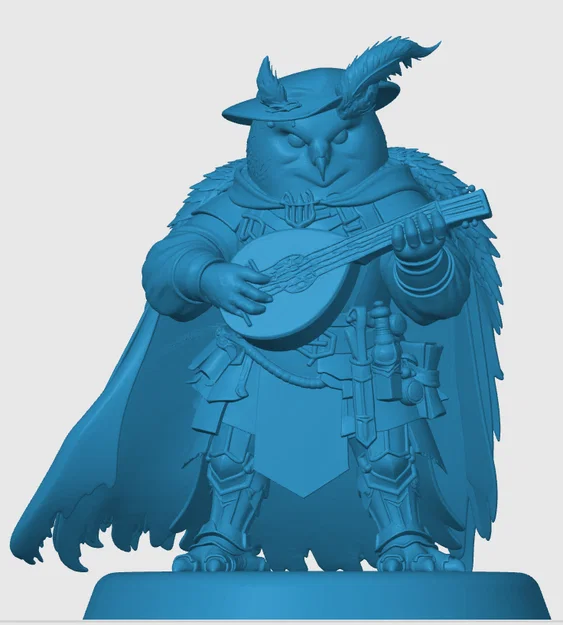 Mô hình Owlin Bard cho game nhập vai - Image 3