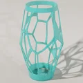 Bình hoa họa tiết Voronoi — Cấu trúc lưới hình học | Không cần support - Thumbnail 3