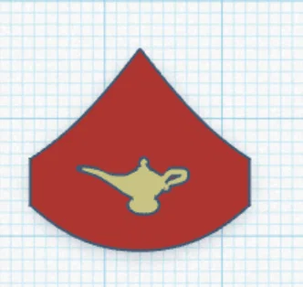 Bộ phù hiệu cấp bậc học viên Thủy quân lục chiến (Marine Corps) STL - Image 1