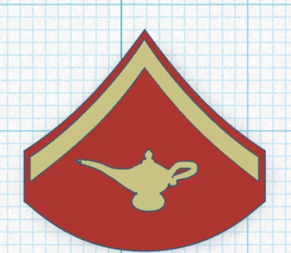 Bộ phù hiệu cấp bậc học viên Thủy quân lục chiến (Marine Corps) STL - Image 2