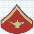 Bộ phù hiệu cấp bậc học viên Thủy quân lục chiến (Marine Corps) STL - Thumbnail 2