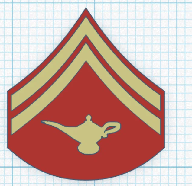 Bộ phù hiệu cấp bậc học viên Thủy quân lục chiến (Marine Corps) STL - Image 3