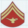 Bộ phù hiệu cấp bậc học viên Thủy quân lục chiến (Marine Corps) STL - Thumbnail 3