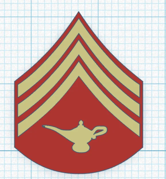 Bộ phù hiệu cấp bậc học viên Thủy quân lục chiến (Marine Corps) STL - Image 4