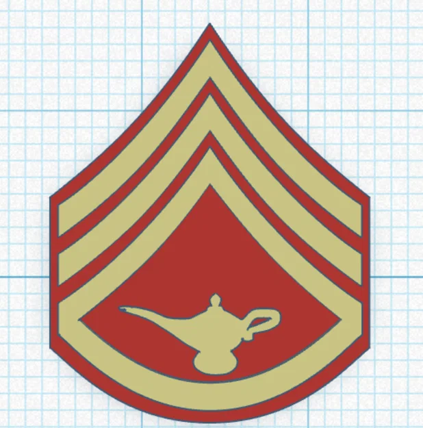 Bộ phù hiệu cấp bậc học viên Thủy quân lục chiến (Marine Corps) STL - Image 5