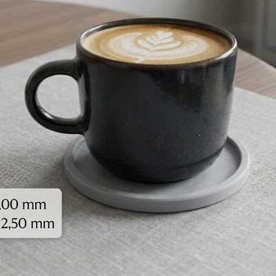 Đế lót ly 3D (Bardak Atlığı) tối giản - Bảo vệ mặt bàn hiệu quả