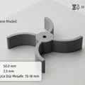 Cánh quạt mini 3D (Pervane) - Phụ kiện mô hình cơ khí chính xác - Thumbnail 1