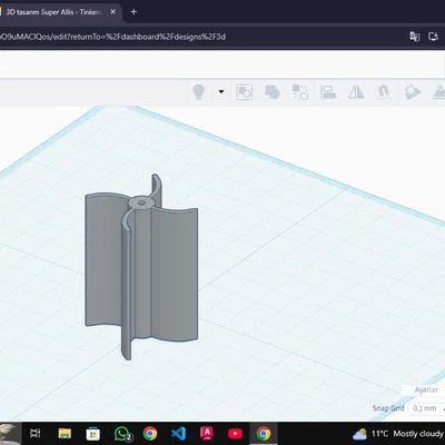 Cánh quạt mini 3D (Pervane) - Phụ kiện mô hình cơ khí chính xác
