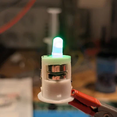 Đế pin LR44 kèm LED và công tắc