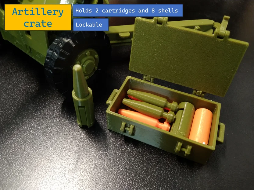 Mô hình thùng đạn pháo thu nhỏ (Artillery Crate) cho 2A65 Msta-B - Image 1