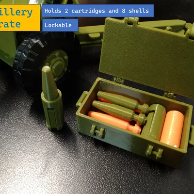 Mô hình thùng đạn pháo thu nhỏ (Artillery Crate) cho 2A65 Msta-B