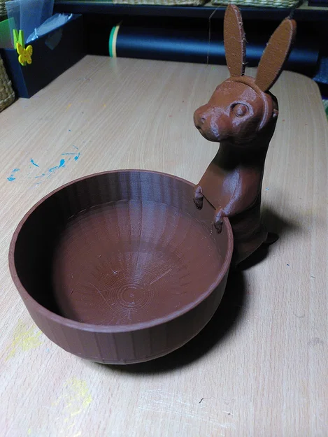 Mô hình 3D Easter Otter - Chú rái cá đựng trứng xinh xắn - Image 1