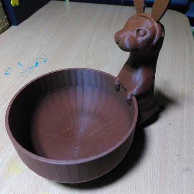 Mô hình 3D Easter Otter - Chú rái cá đựng trứng xinh xắn