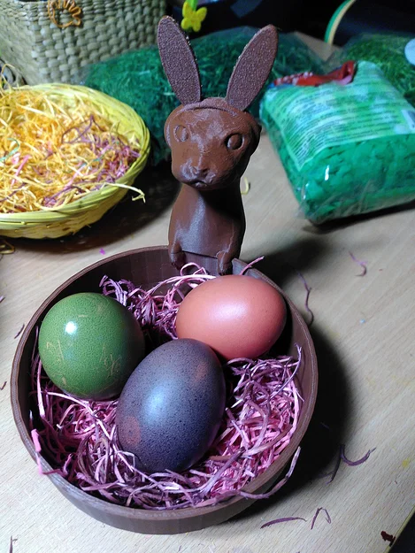 Mô hình 3D Easter Otter - Chú rái cá đựng trứng xinh xắn - Image 2