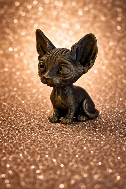 Mô hình mèo Sphynx 3D – Dễ thương & Kỳ bí - Image 1