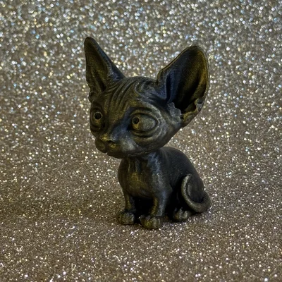 Mô hình mèo Sphynx 3D – Dễ thương & Kỳ bí