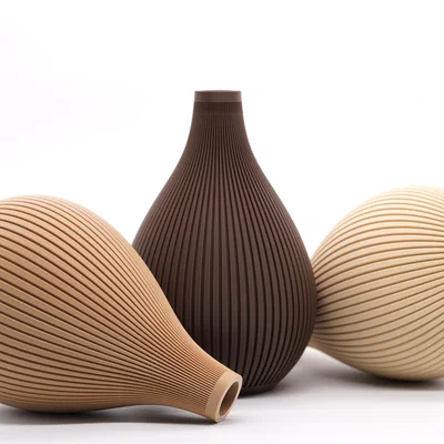 Bình hoa Solstice Vase — Bình cắm hoa dáng giọt nước với đường gân tinh tế
