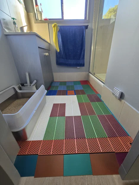 Tấm lót sàn chống văng cát vệ sinh cho mèo - Image 3