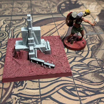 Aeon Trespass: Odyssey - Tấm địa hình Krypteia Outpost (+bản hư hại)