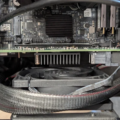Giá đỡ quạt 80mm cho card PCI-E lắp trong case Jonsbo N3