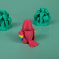 Vẹt Scarlet Macaw - Mô hình móc khóa khớp nối | In-Place linh hoạt | Không cần support - Thumbnail 8