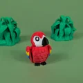 Vẹt Scarlet Macaw - Mô hình móc khóa khớp nối | In-Place linh hoạt | Không cần support - Thumbnail 9
