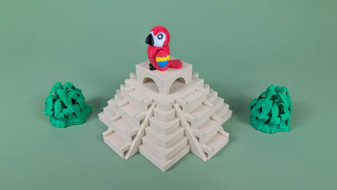 Vẹt Scarlet Macaw - Mô hình móc khóa khớp nối | In-Place linh hoạt | Không cần support - Image 11