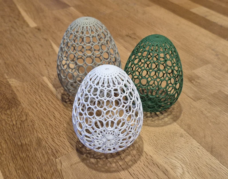 Trứng phục sinh trang trí kiểu lưới - Image 1