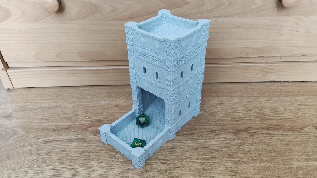 Dwarf Dice Tower (bản remix) - Tích hợp khớp nối và nam châm - Image 1
