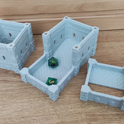 Dwarf Dice Tower (bản remix) - Tích hợp khớp nối và nam châm