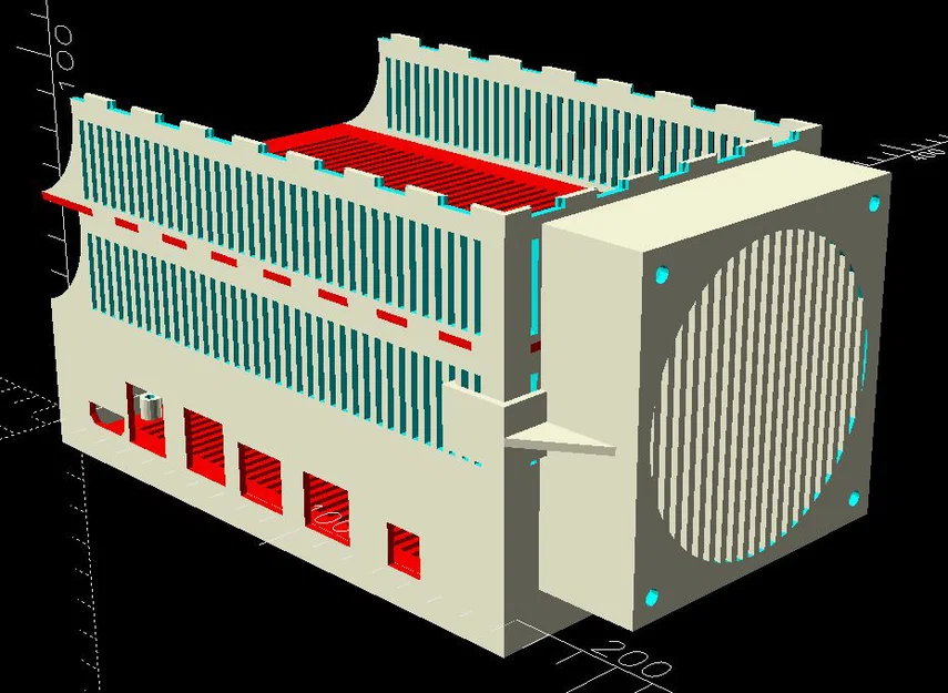 Bộ khung Case cho Banana Pi BPI-F3 NAS - Image 4