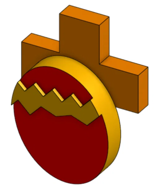 Mô hình in 3D Thánh giá và Trứng phục sinh (Easter Jesus Cross) - Image 1