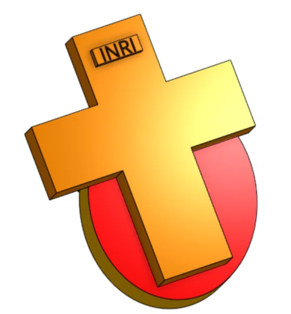 Mô hình in 3D Thánh giá và Trứng phục sinh (Easter Jesus Cross) - Image 2