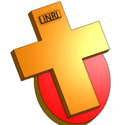 Mô hình in 3D Thánh giá và Trứng phục sinh (Easter Jesus Cross)