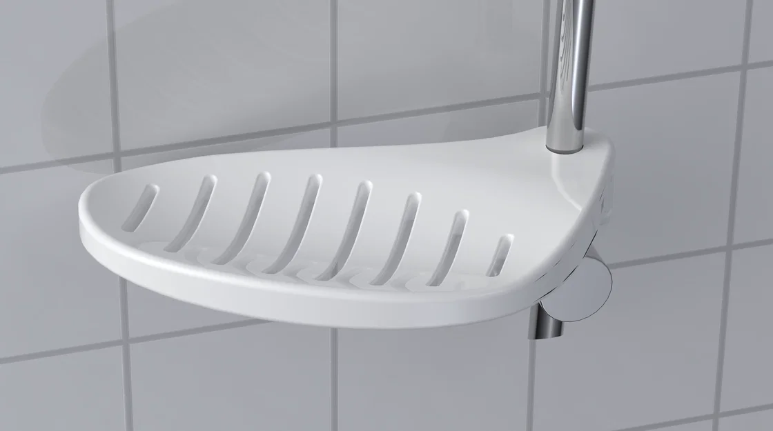 Khay đựng xà phòng gắn thanh ống 24mm - Tiện ích phòng tắm thông minh - Image 1