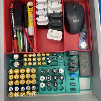 Bộ đế Gridfinity từ 1x1 đến 1x10 – Hệ thống Module chuẩn 42mm