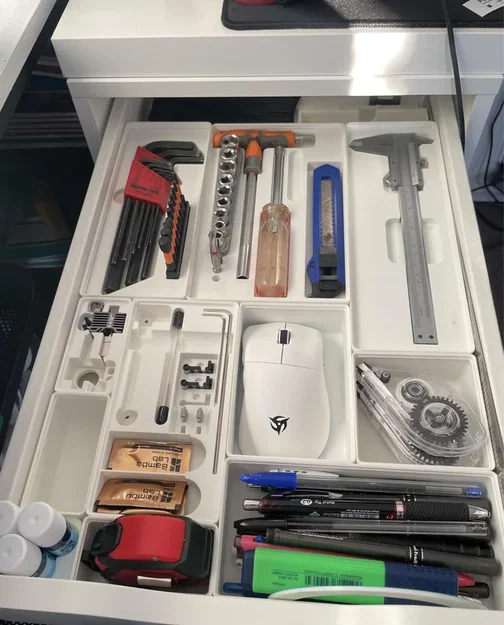 Bộ đế Gridfinity từ 1x1 đến 1x10 – Hệ thống Module chuẩn 42mm - Image 6