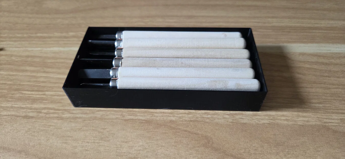 Hộp đựng bộ đục chạm khắc gỗ 12 chi tiết tiện dụng - Image 1