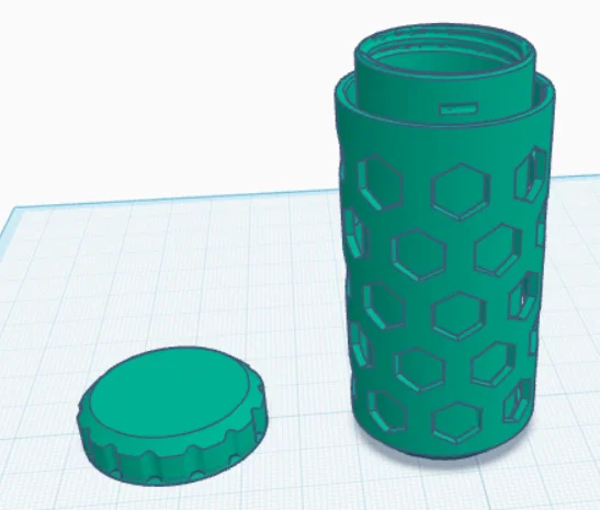 Hộp đựng đồ đa năng họa tiết tổ ong in 3D - Image 1