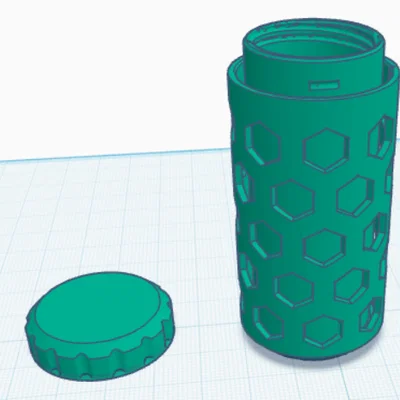 Hộp đựng đồ đa năng họa tiết tổ ong in 3D