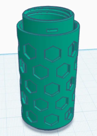 Hộp đựng đồ đa năng họa tiết tổ ong in 3D - Image 2