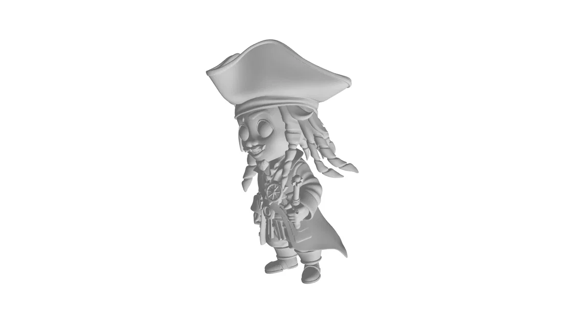Mô hình 3D Jack Sparrow phong cách Chibi ấn tượng - Image 4