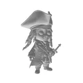 Mô hình 3D Jack Sparrow phong cách Chibi ấn tượng - Thumbnail 6