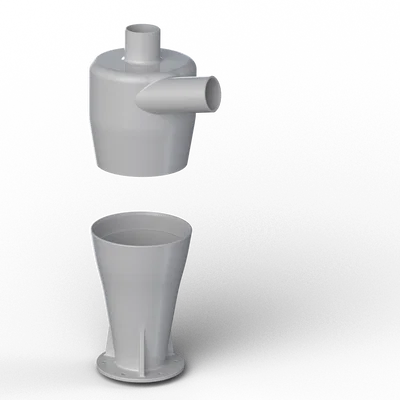 Bộ lọc bụi Cyclone hiệu suất cao thiết kế bằng Siemens NX