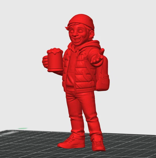 Mô hình 3D Beerman - Tượng nhân vật cầm cốc bia cực chất - Image 1