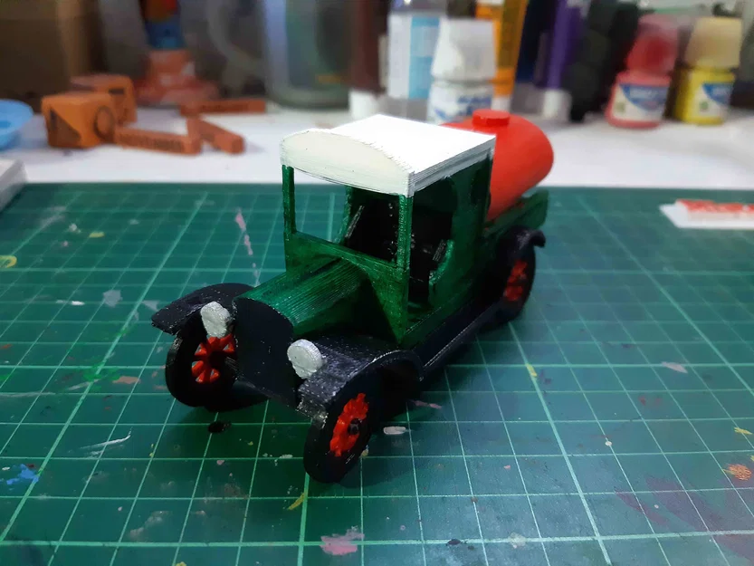 Mô hình xe tải cổ Ford Oil Truck - Dự án in 3D tỉ lệ 1:43 - Image 1